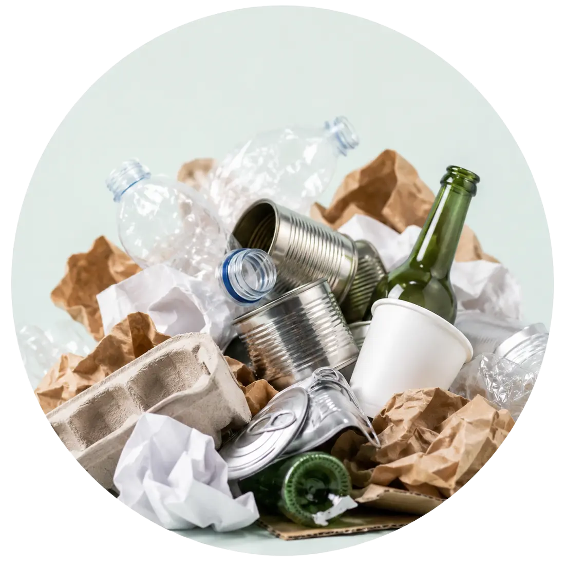 Cleaning product packaging waste