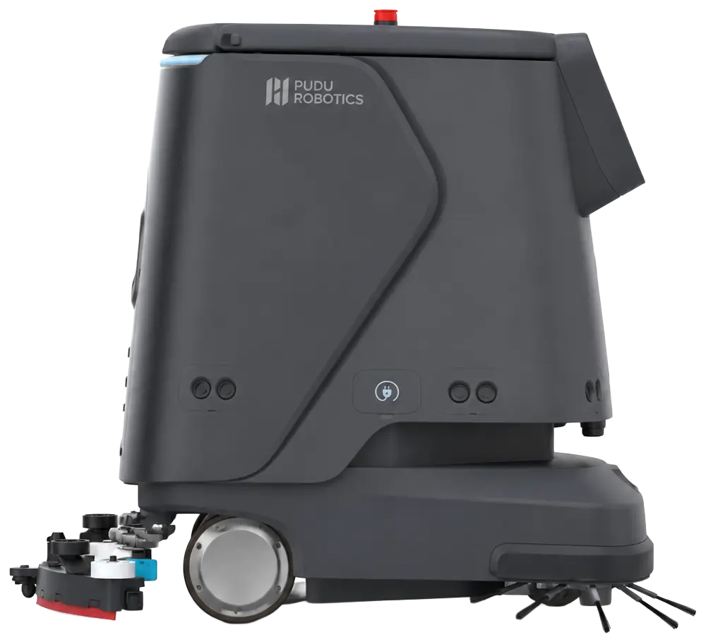 PUDU CC1 Autonomous Scrubber Dryer side