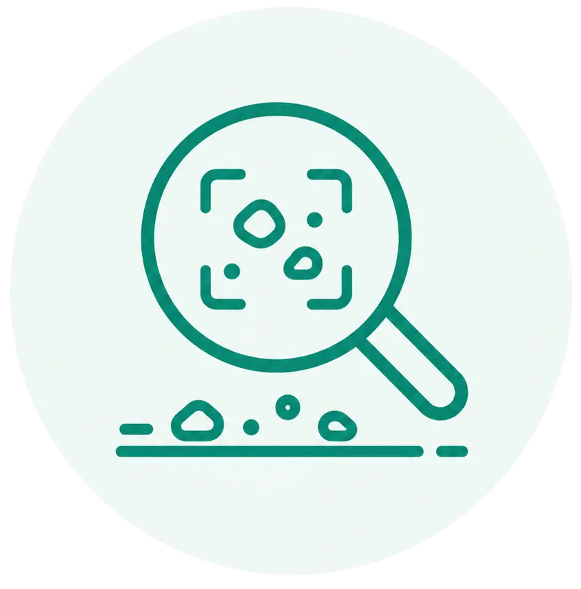 Smart debris detection icon