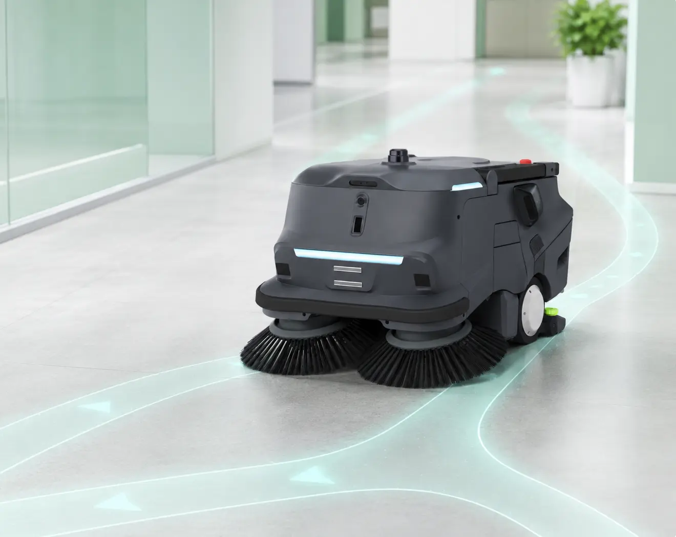 PUDU MT1 Vac planning efficient cleaning routes
