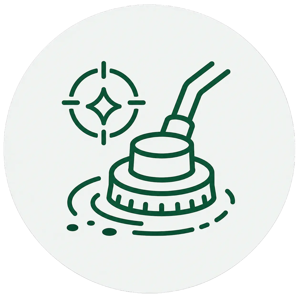 AI spot scrubbing icon