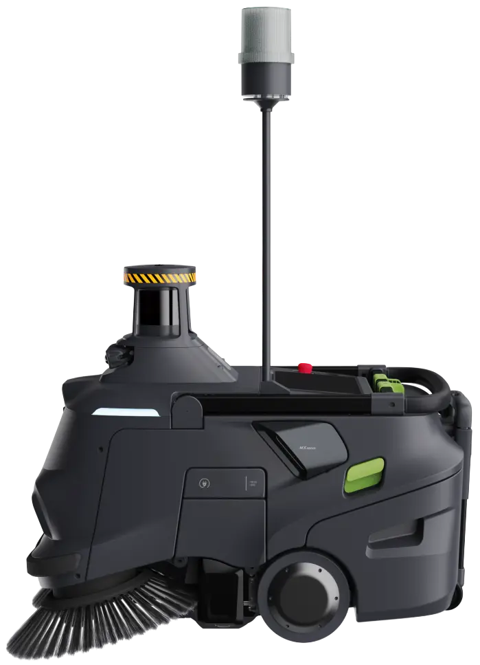 PUDU MT1 Max robotic sweeper side view