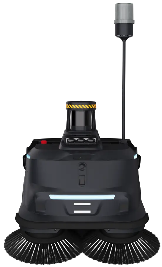 PUDU MT1 Max robotic sweeper straight on view
