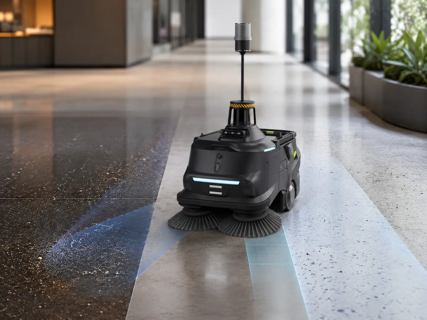 PUDU MT1 Max AI adaptive cleaning