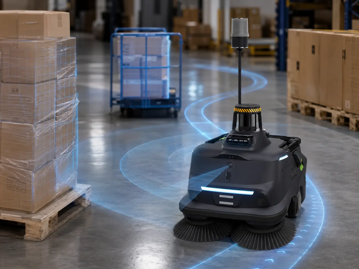 PUDU MT1 Max intelligent route planning