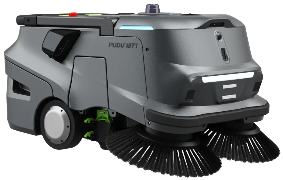 PUDU MT1 AI Powered Robotic Sweeper front view
