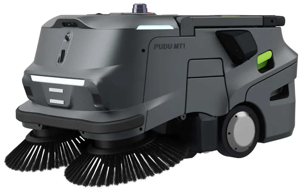PUDU MT1 AI Powered Robotic Sweeper side view