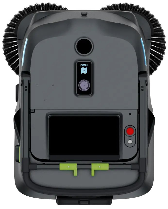 PUDU MT1 robotic sweeper detail