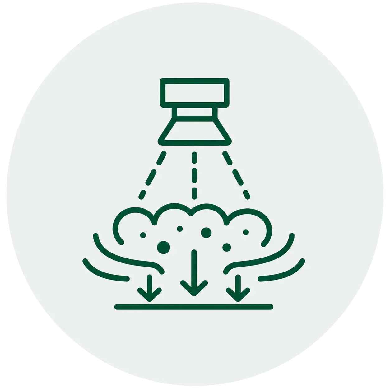 AI spot cleaning icon