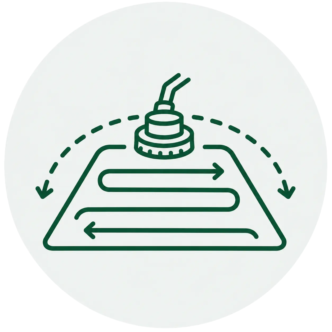 Large area coverage icon