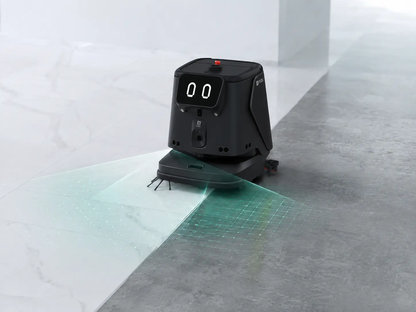 PUDU CC1 Pro floor cleanliness and type detection