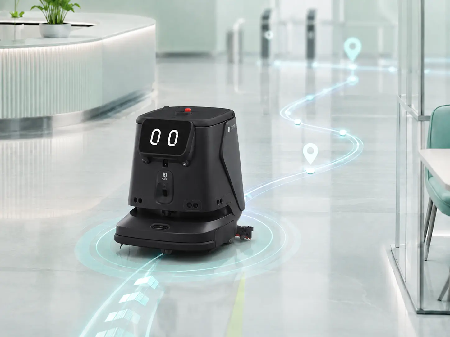 PUDU CC1 Pro VSLAM plus positioning