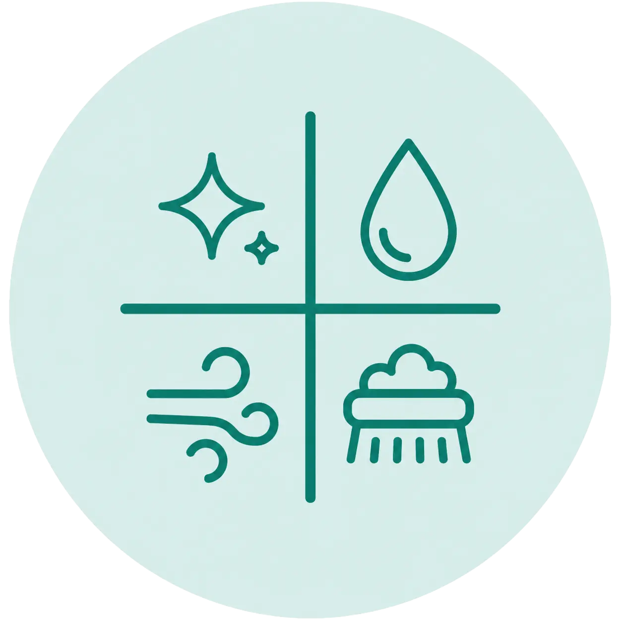 4-in-1 cleaning icon