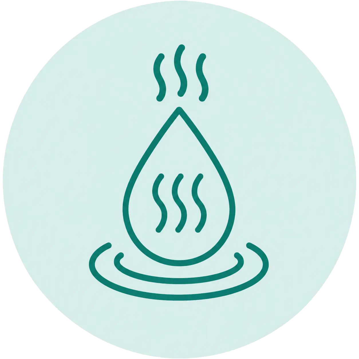 Hot-water scrubbing icon