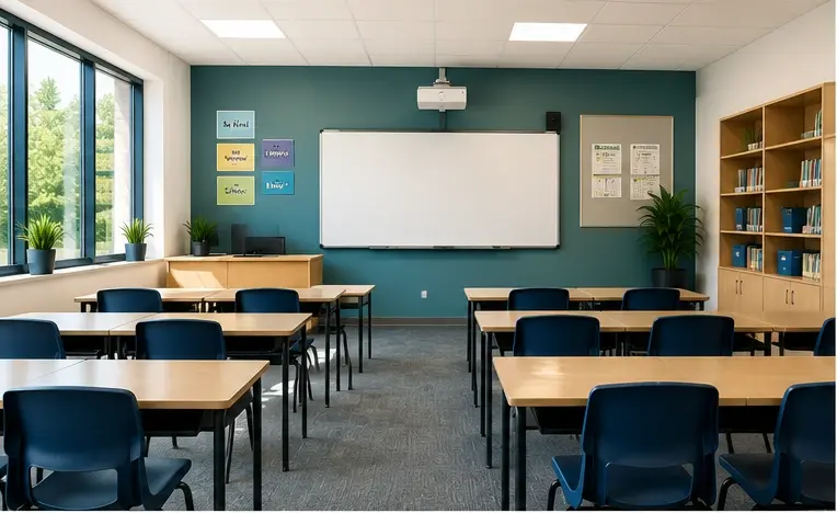 Classroom and teaching space in an education environment