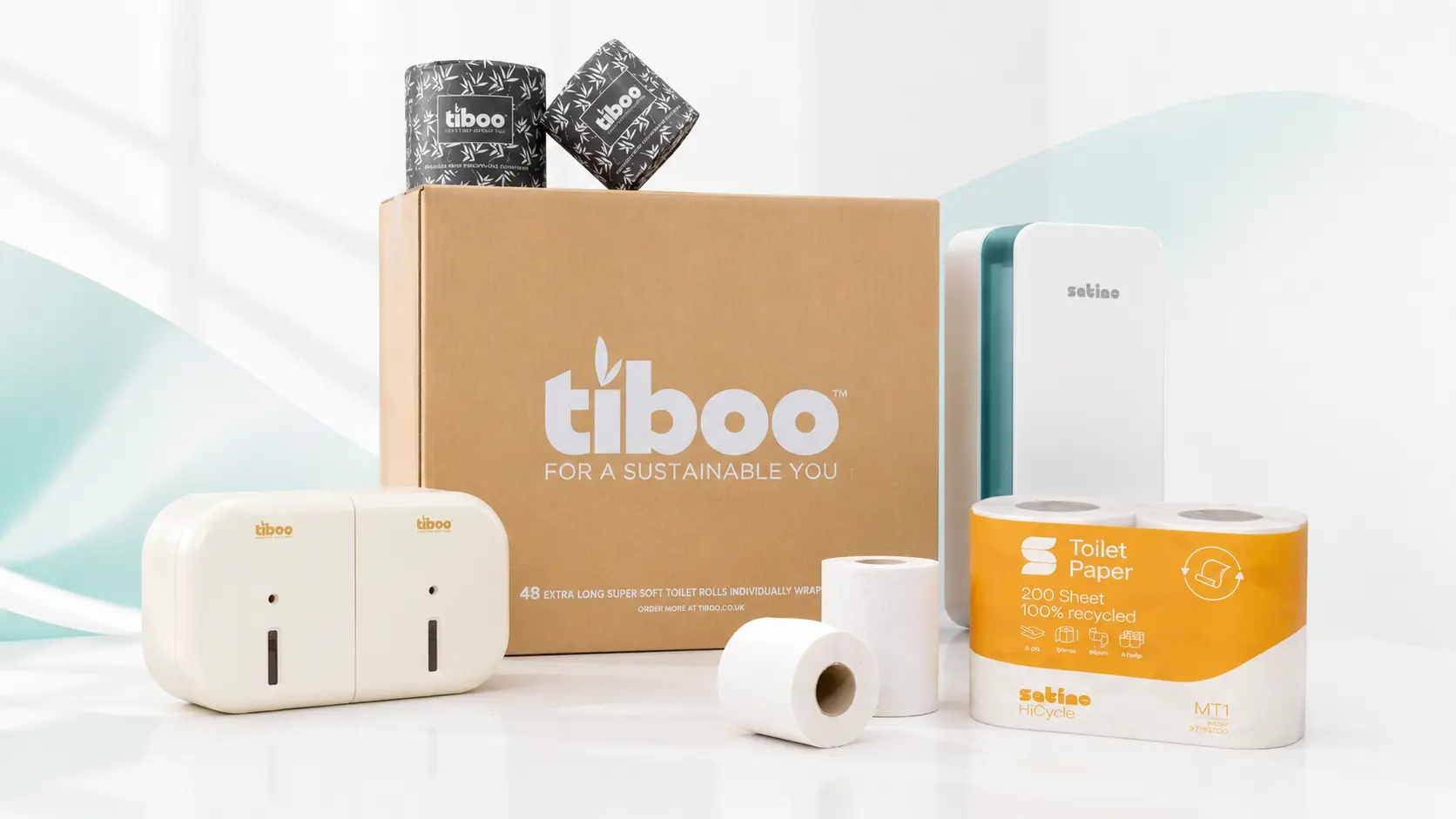 Commercial toilet roll, hand towels and washroom paper products