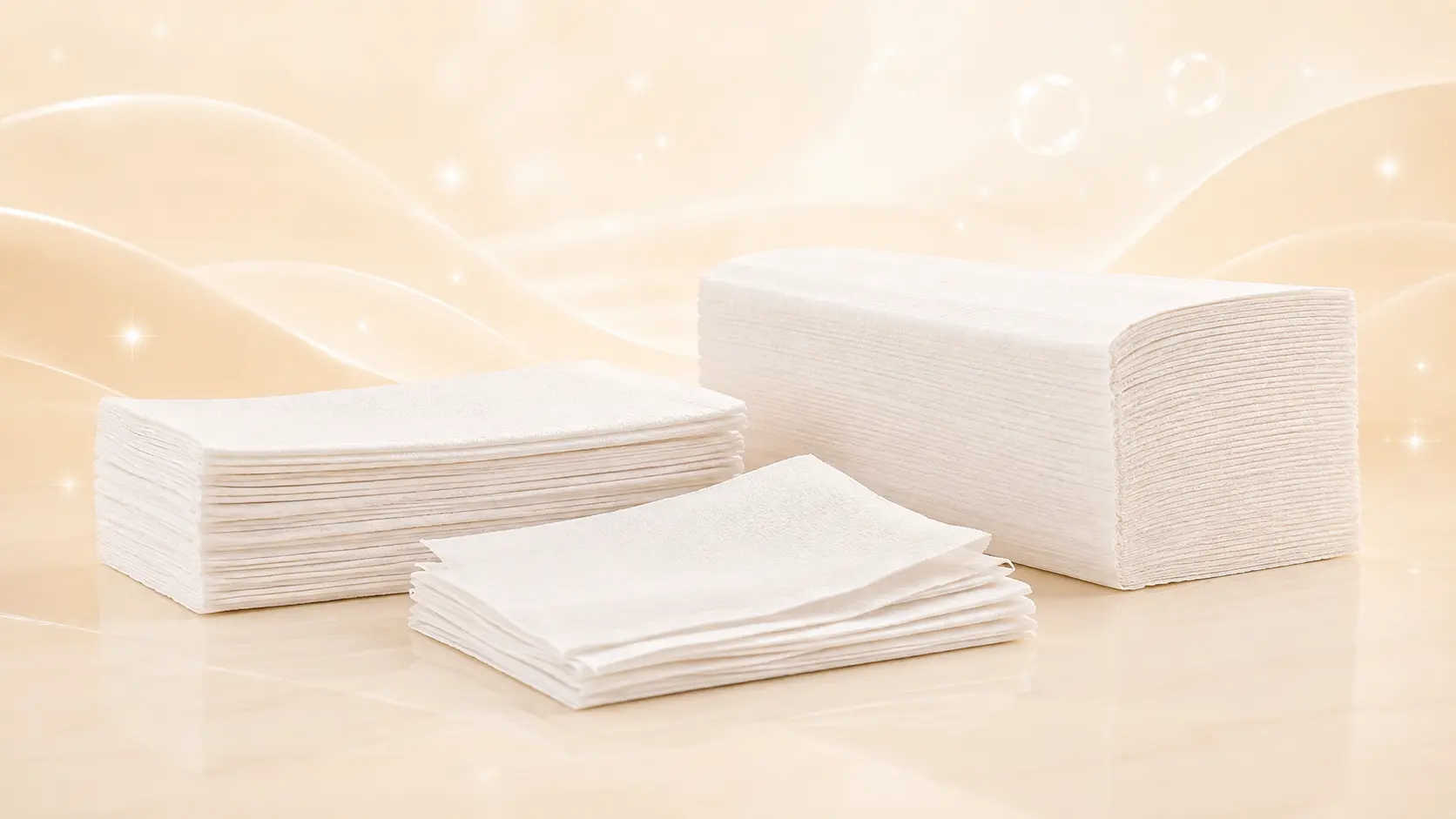 Commercial folded and roll hand towels