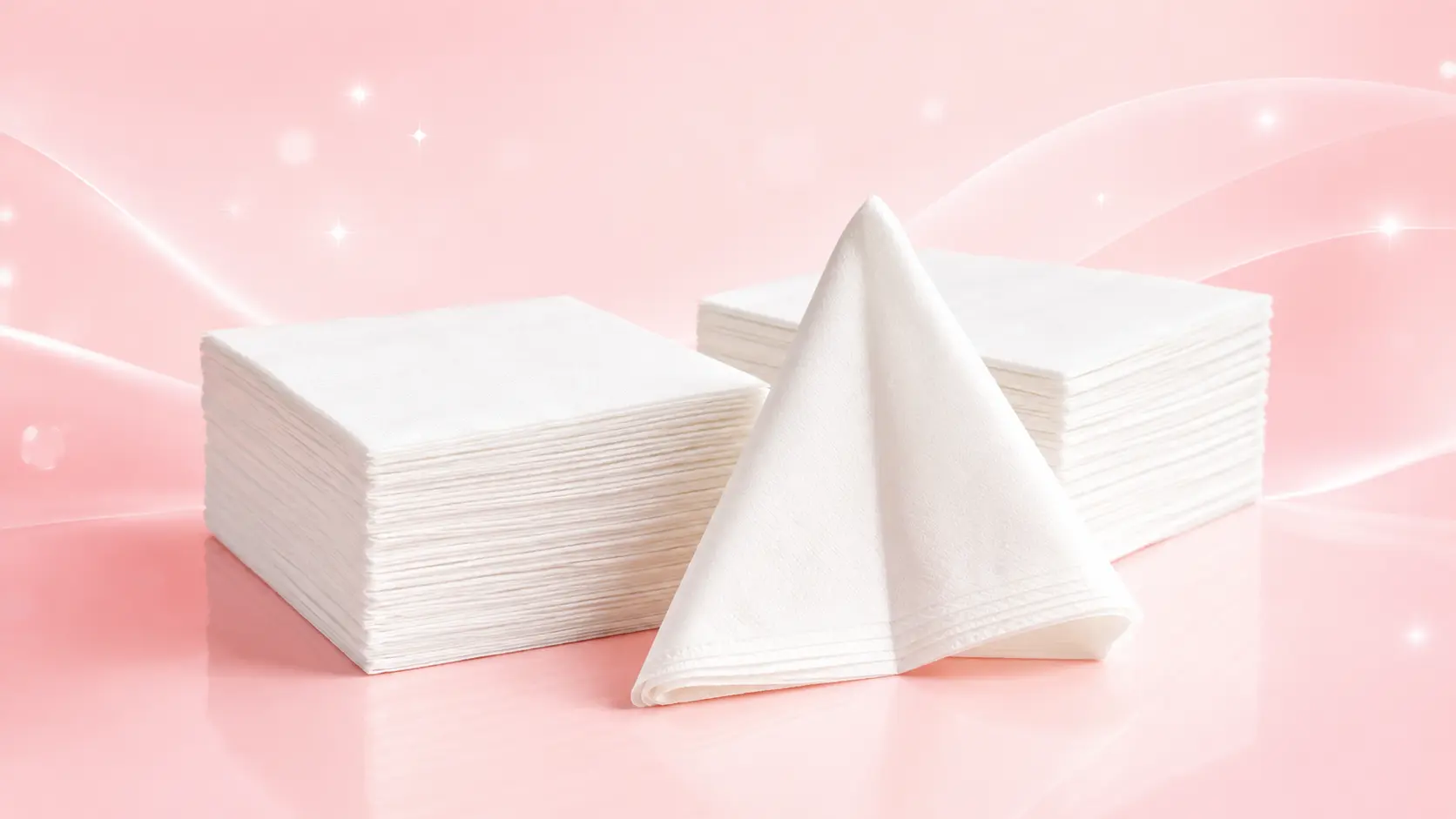 Commercial paper napkins for hospitality and catering