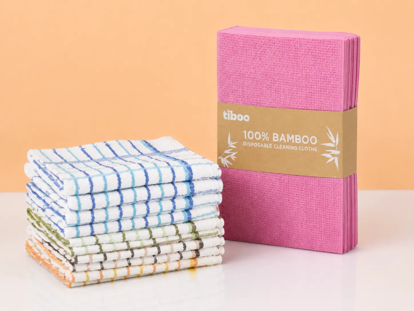 Microfibre cloths and commercial cleaning wipes for janitorial use