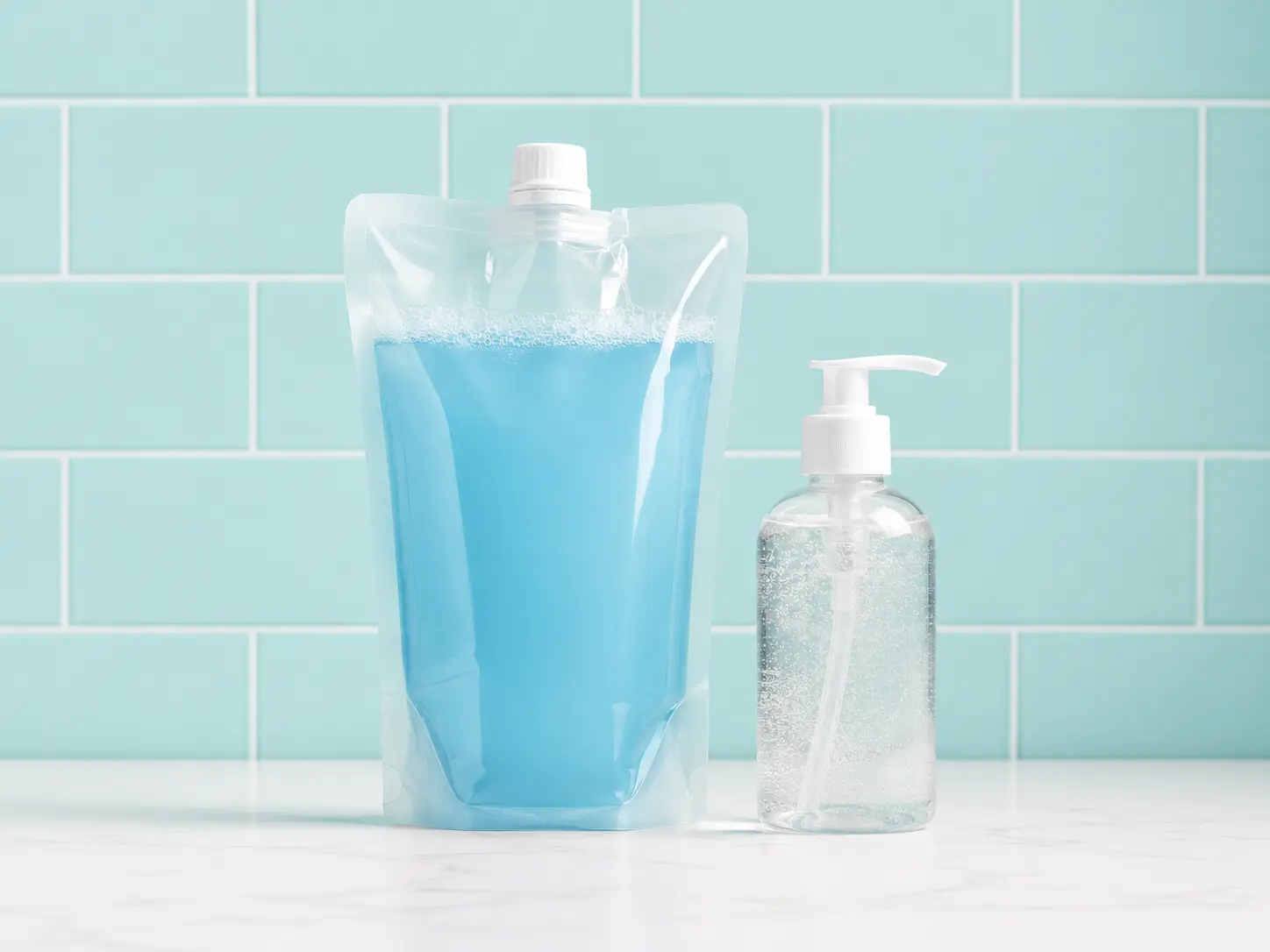 Commercial hand soap dispensers and refills