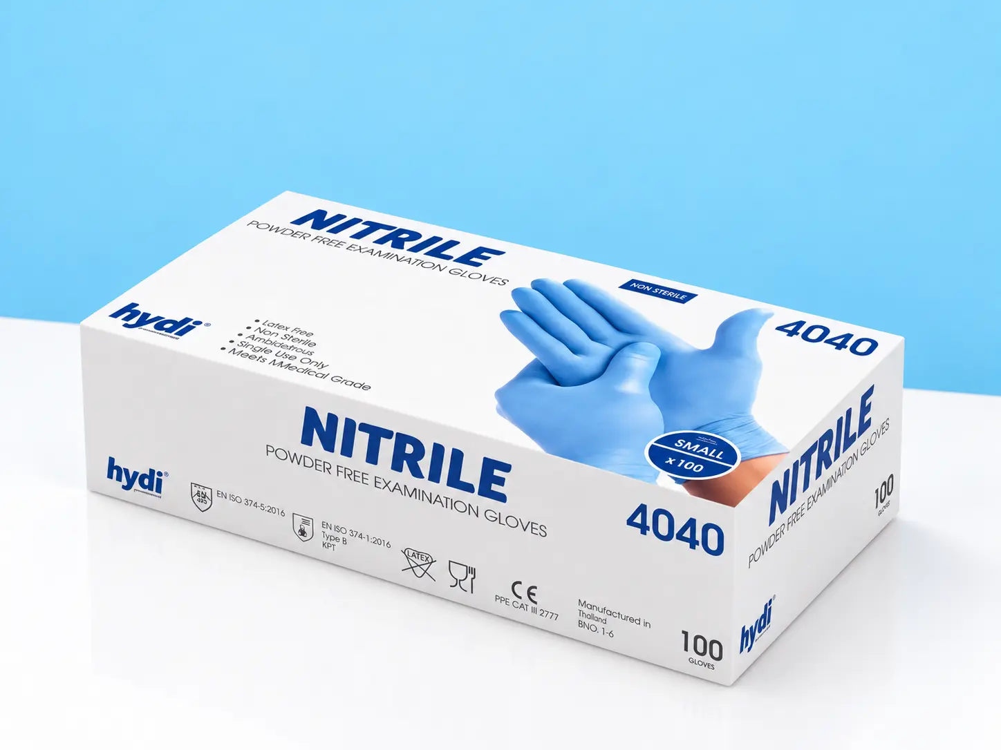 Disposable nitrile vinyl and reusable protective gloves