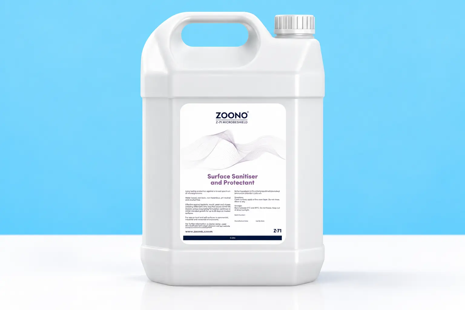 Zoono Z71 Microbe Shield Protector, an antimicrobial surface coating