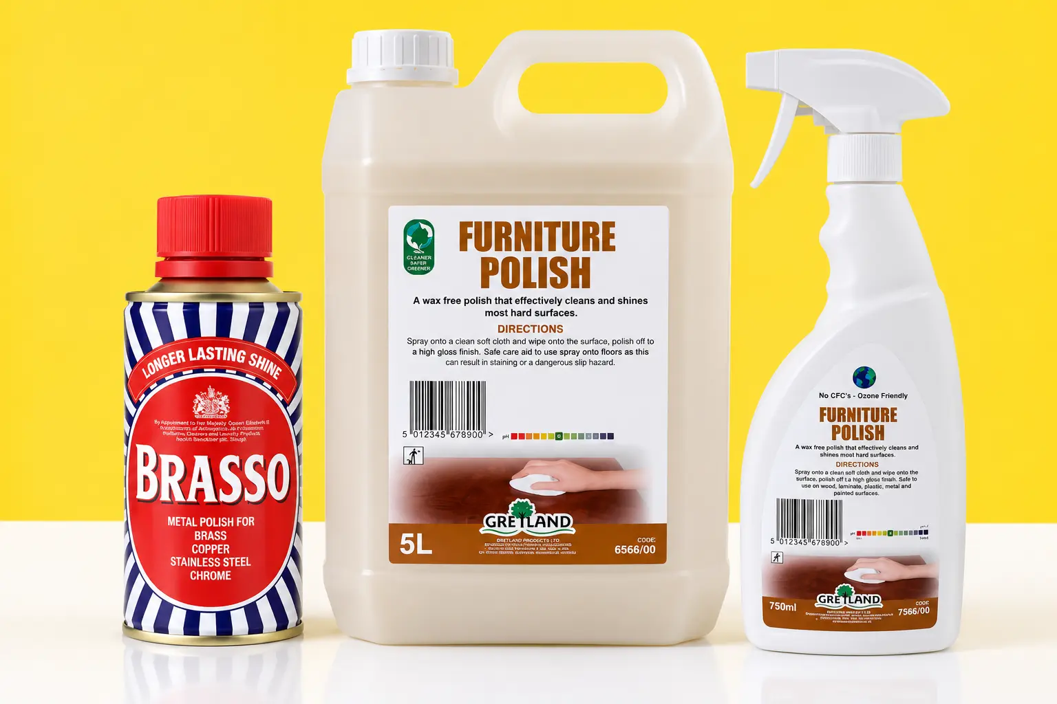 Specialist metal and furniture polish products