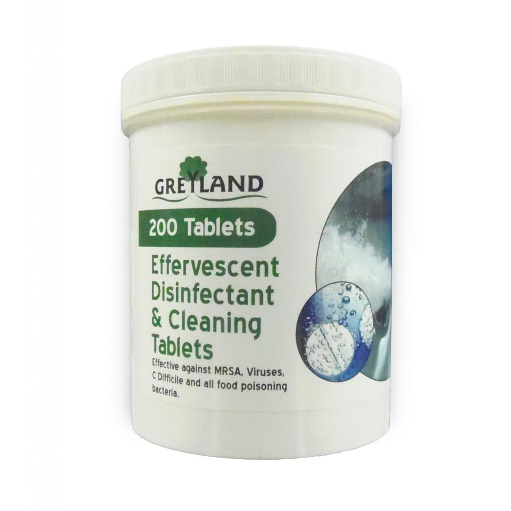 Effervescent Disinfectant & Cleaning Tablets - Pack of 200
