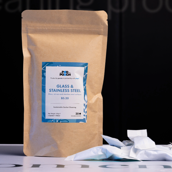 Pod in a Pouch Glass/Stainless Steel Cleaner 