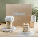 Tiboo Luxury Sugarcane Toilet Rolls - Case of 40 (Black)