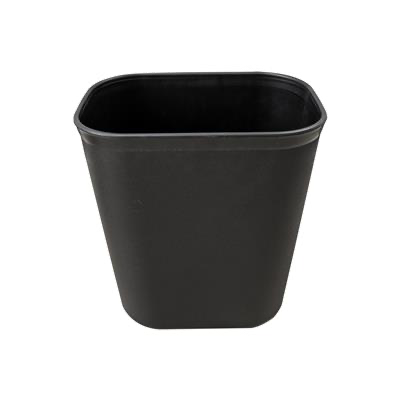 12L Rectangular Plastic Waste Bin Black