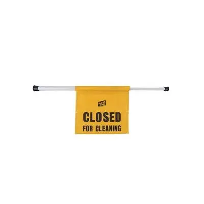 Hanging door workplace safety sign