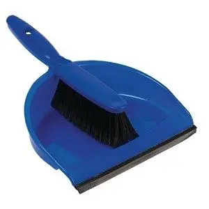 Professional Dust Pan & Brush Set Soft - Blue