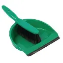 Professional Dust Pan and Brush Set Soft - Green