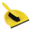 Professional Dust Pan & Brush Set Soft - Yellow