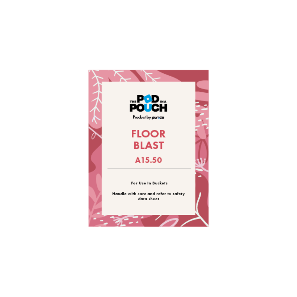 Pod in Pouch Floor Blast Label (for tubs)
