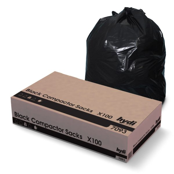 Black Heavy Duty Compactor Sacks - 15kg