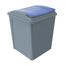 Eco Waste Recycling Bin & Blue Lid 50L