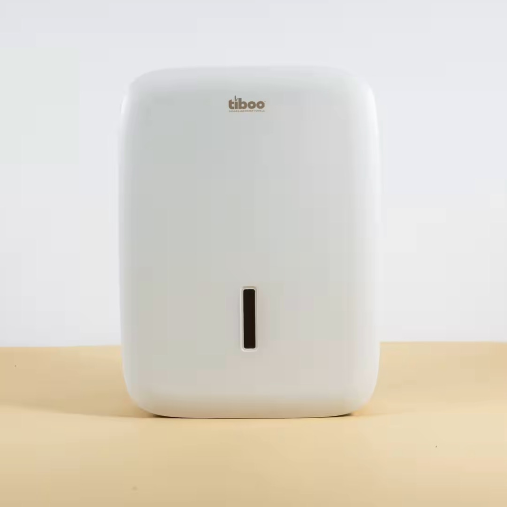 Tiboo Double Capacity Z-Fold Hand Towel Dispenser - White