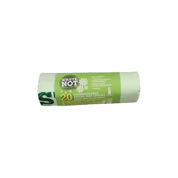 Compostable Caddy Liners for Food Waste 35 Litre - Case (15 Rolls)