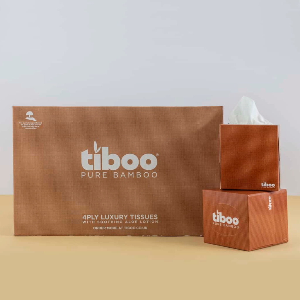 Tiboo Luxury Balsam Facial Tissues - Case of 24
