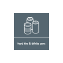 Food Tins and Drink Can Waste Sticker