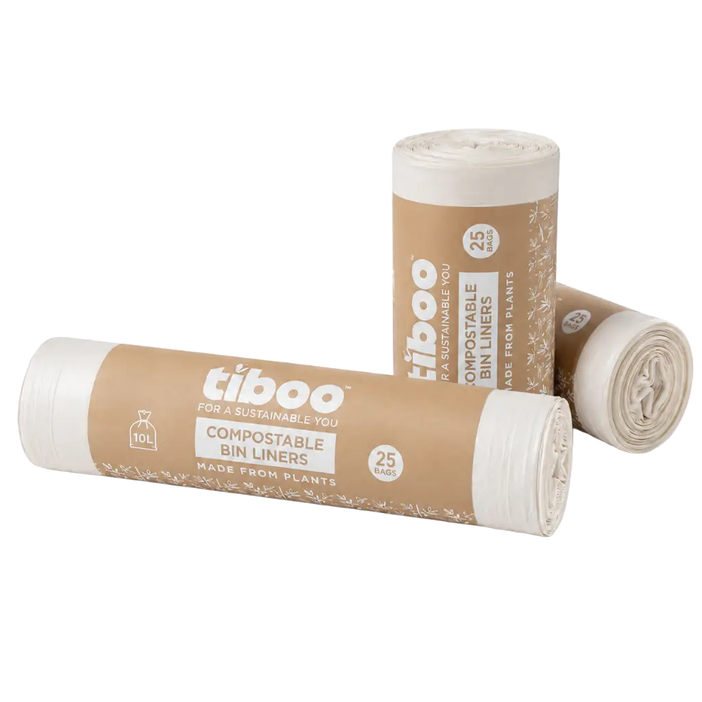 10 Litre Compostable Caddy Liners - 25 on a roll