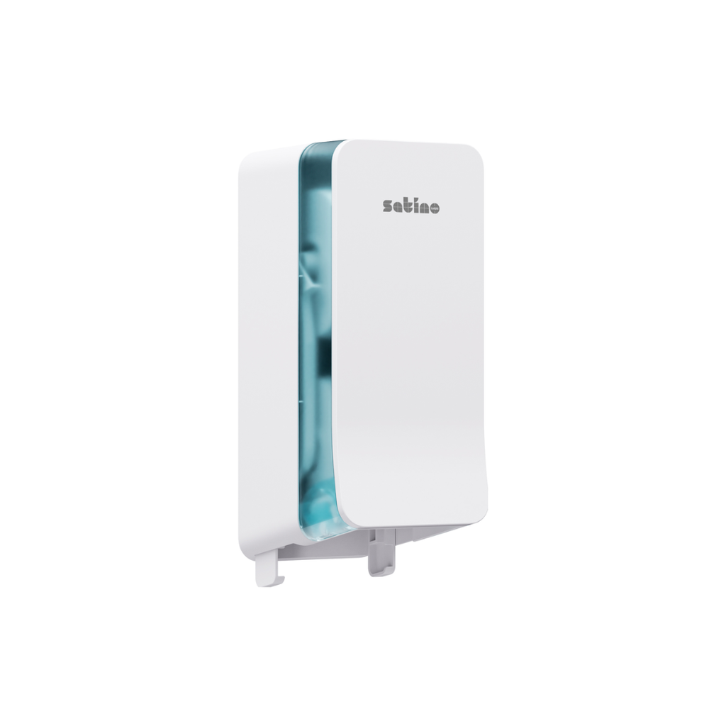 Satino System Twin Roll Toilet Paper Dispenser - White