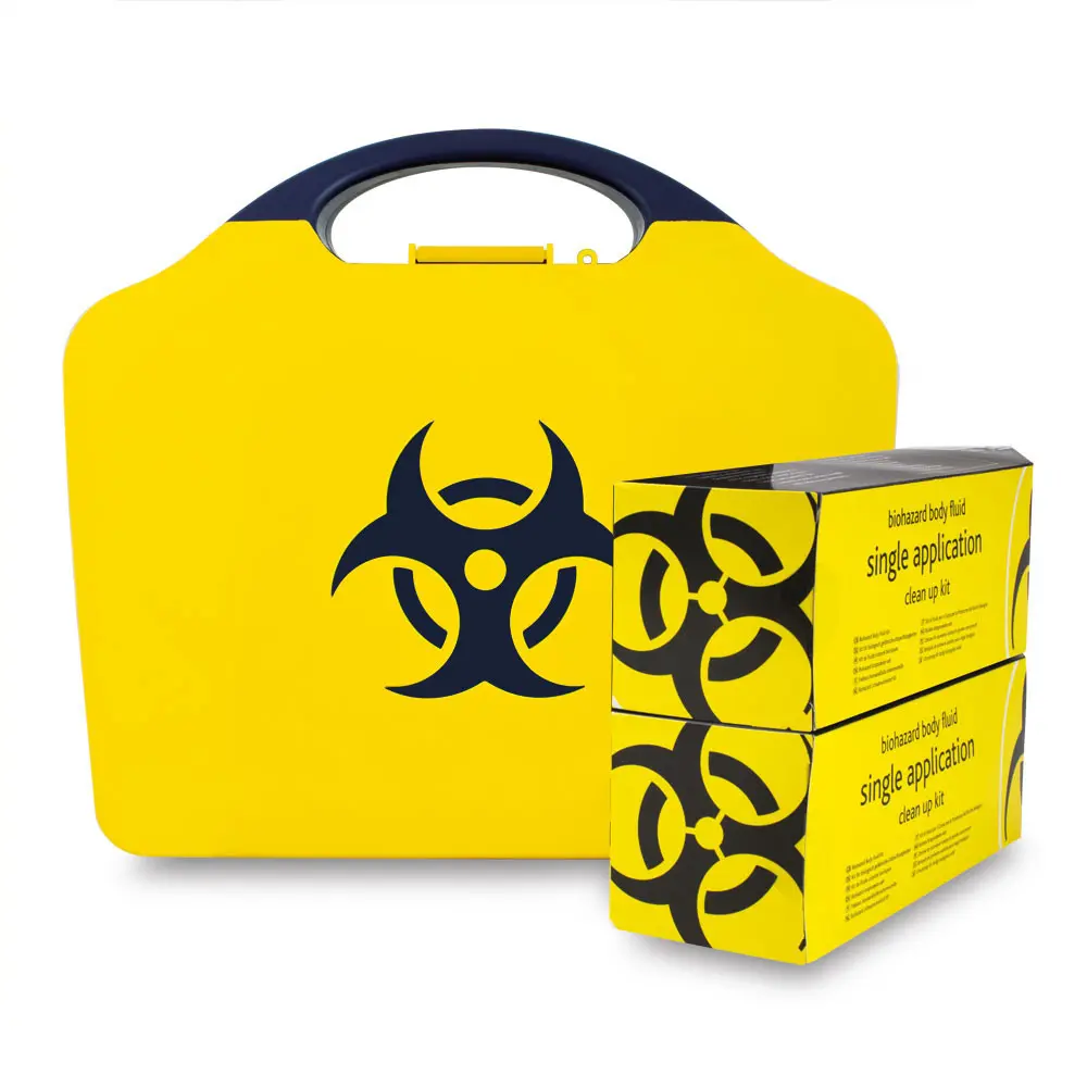 BioHazard Spill Kit - Wall Mountable Box (2 applications)