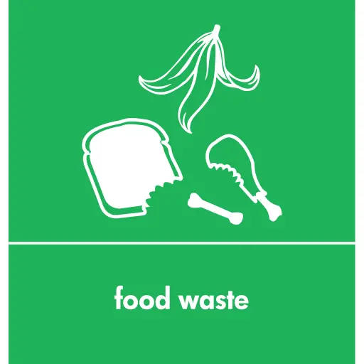 [RS105186FOOD] Food Waste Sticker