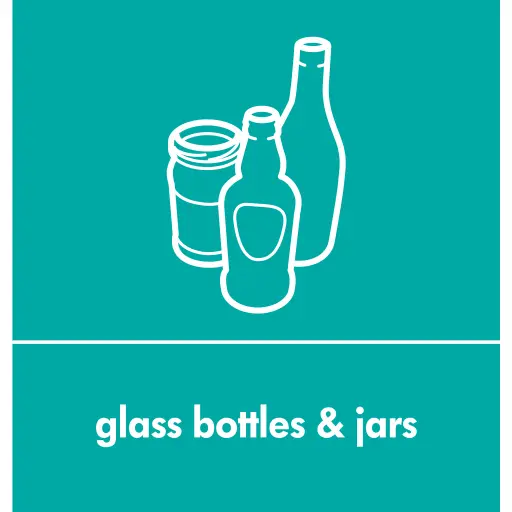 [RS105186GLASS] Glass Waste Sticker