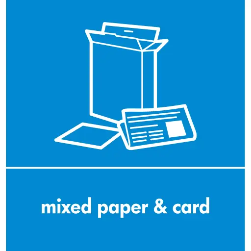 [RS105186P&C] Paper and Card Waste Sticker