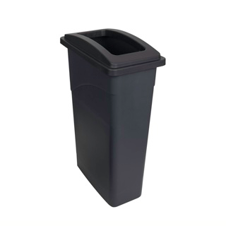 [RS105210BLACK] Recycling Wall Hugger Bin 90L & Lid - Black