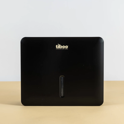 [SYS01B] Tiboo Sugarcane Z-Fold Hand Towel Dispenser Black